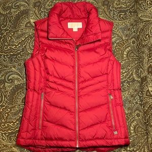 Michael Kors Red Down Vest Medium